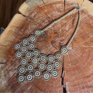 Floral gold necklace